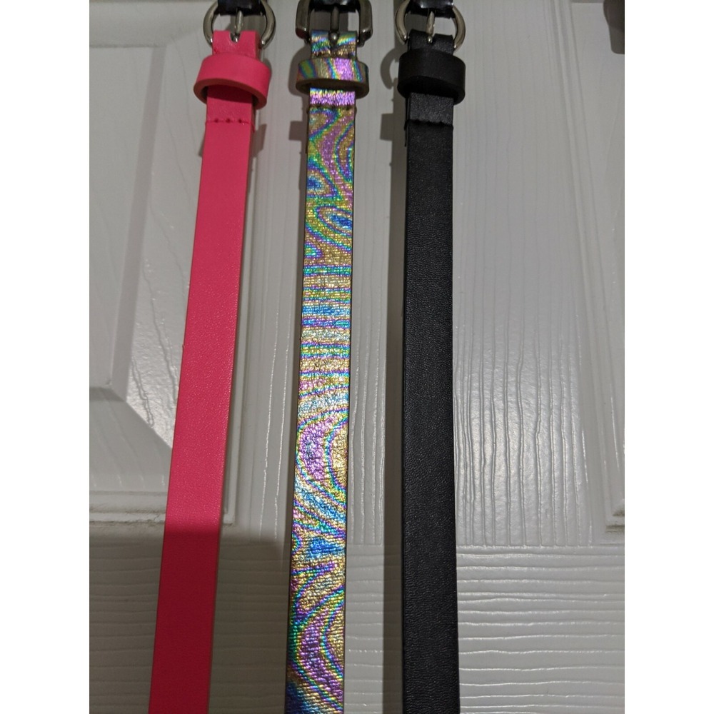 NOBO 3 Thin 1/2" Width Adjustable S-M Belts Accessories 39" Long NEW - Picture 2 of 5